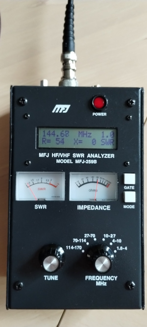 My PA0FBK antenna measured with MFJ259b