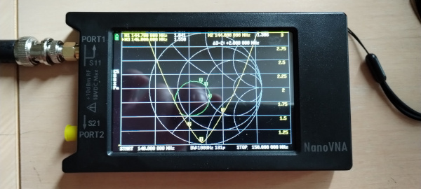 My PA0FBK antenna measured with nanoVNA